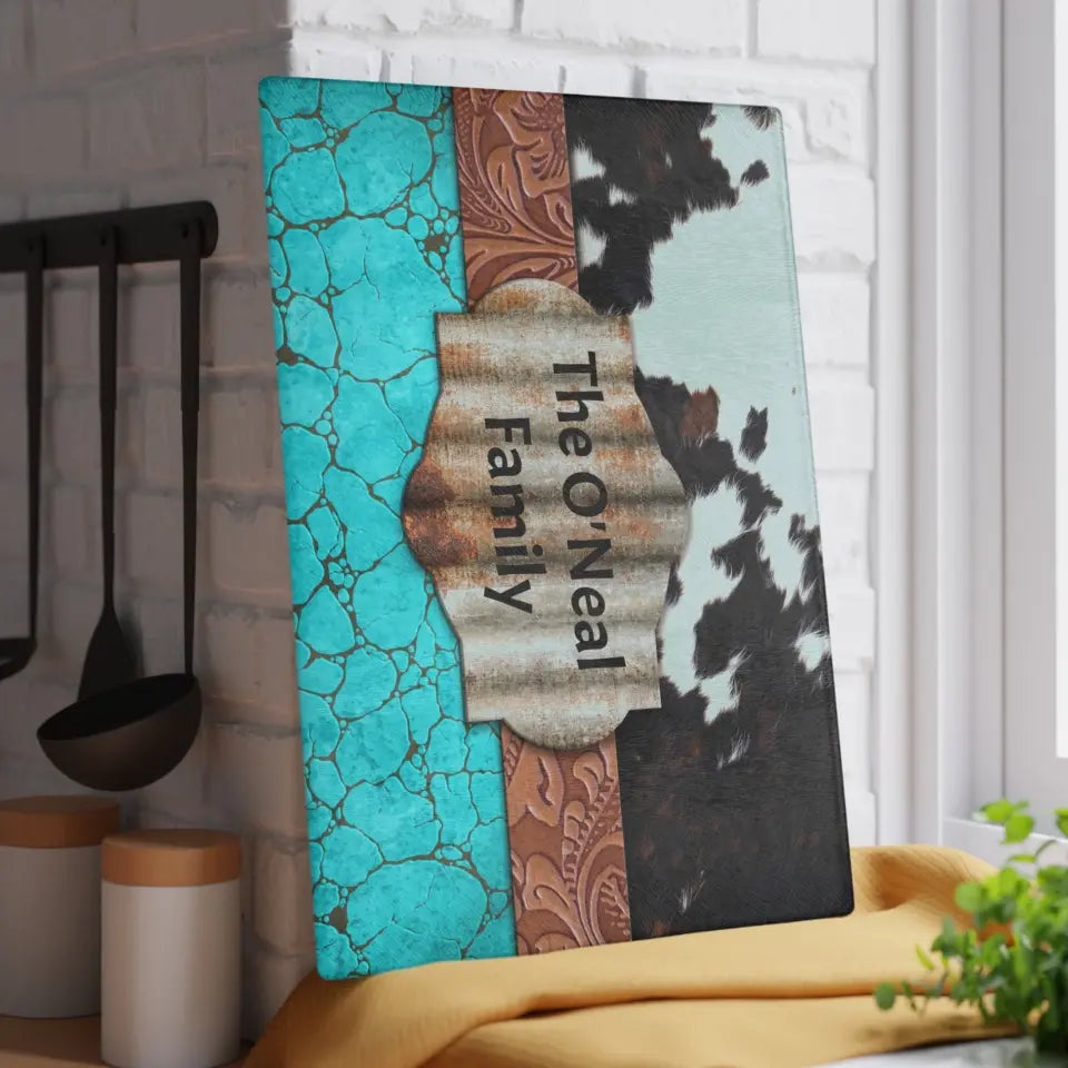 š® Personalized Glass Cutting Board: Rustic Charm Meets Individual Style! š®