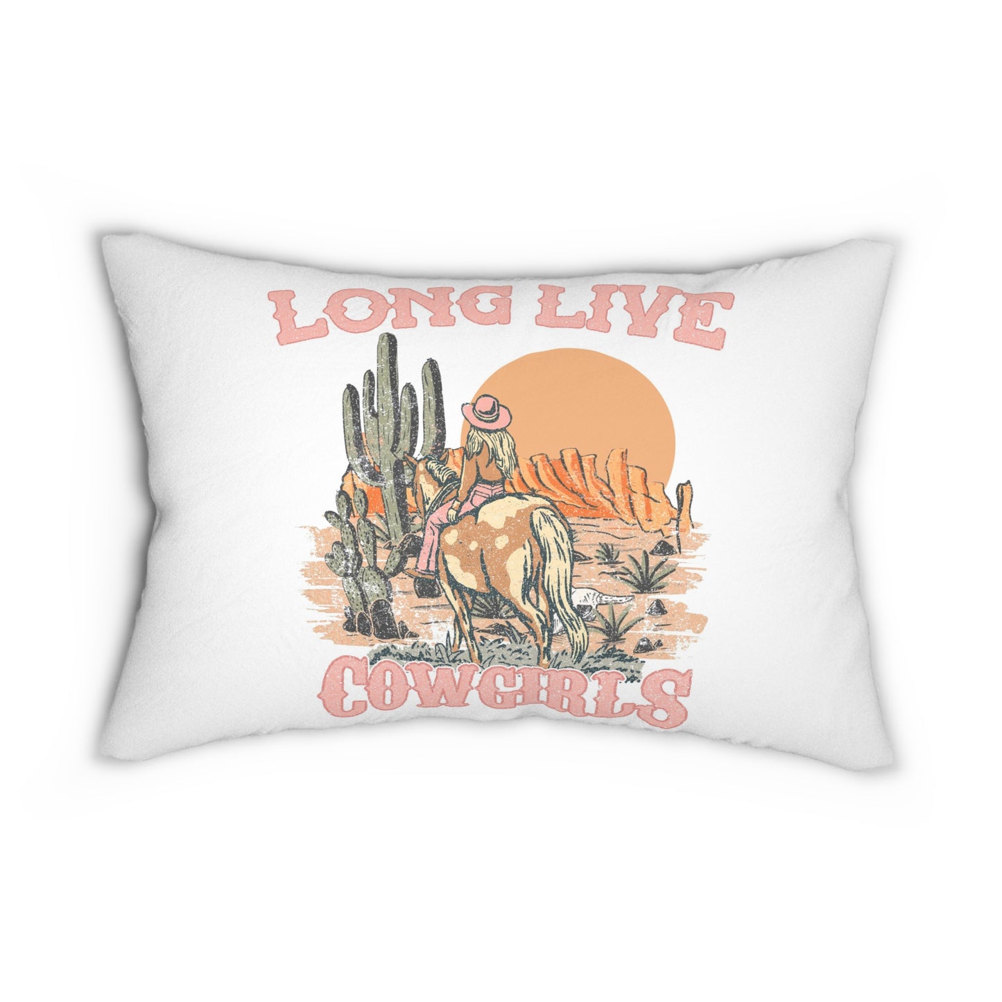 Lumbar Pillow- Long Live Cowgirls