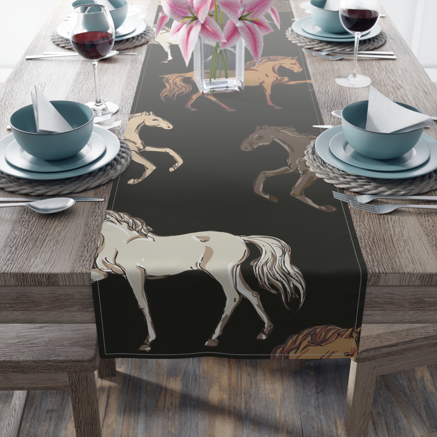 Table Runner - Horses