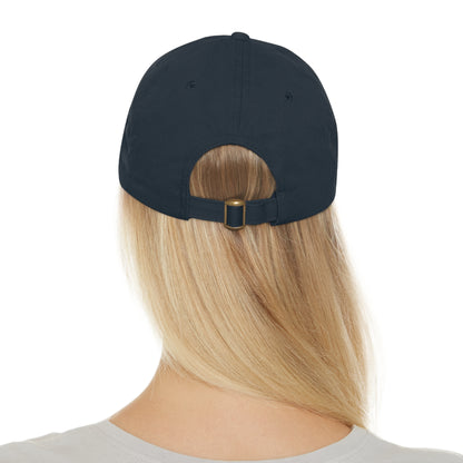 Hat with Leather Patch - I love Barrel Racing