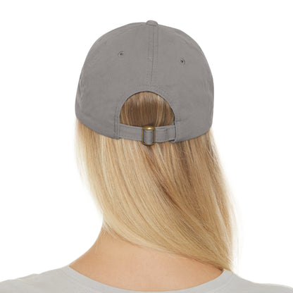 Hat with Leather Patch - I love Barrel Racing