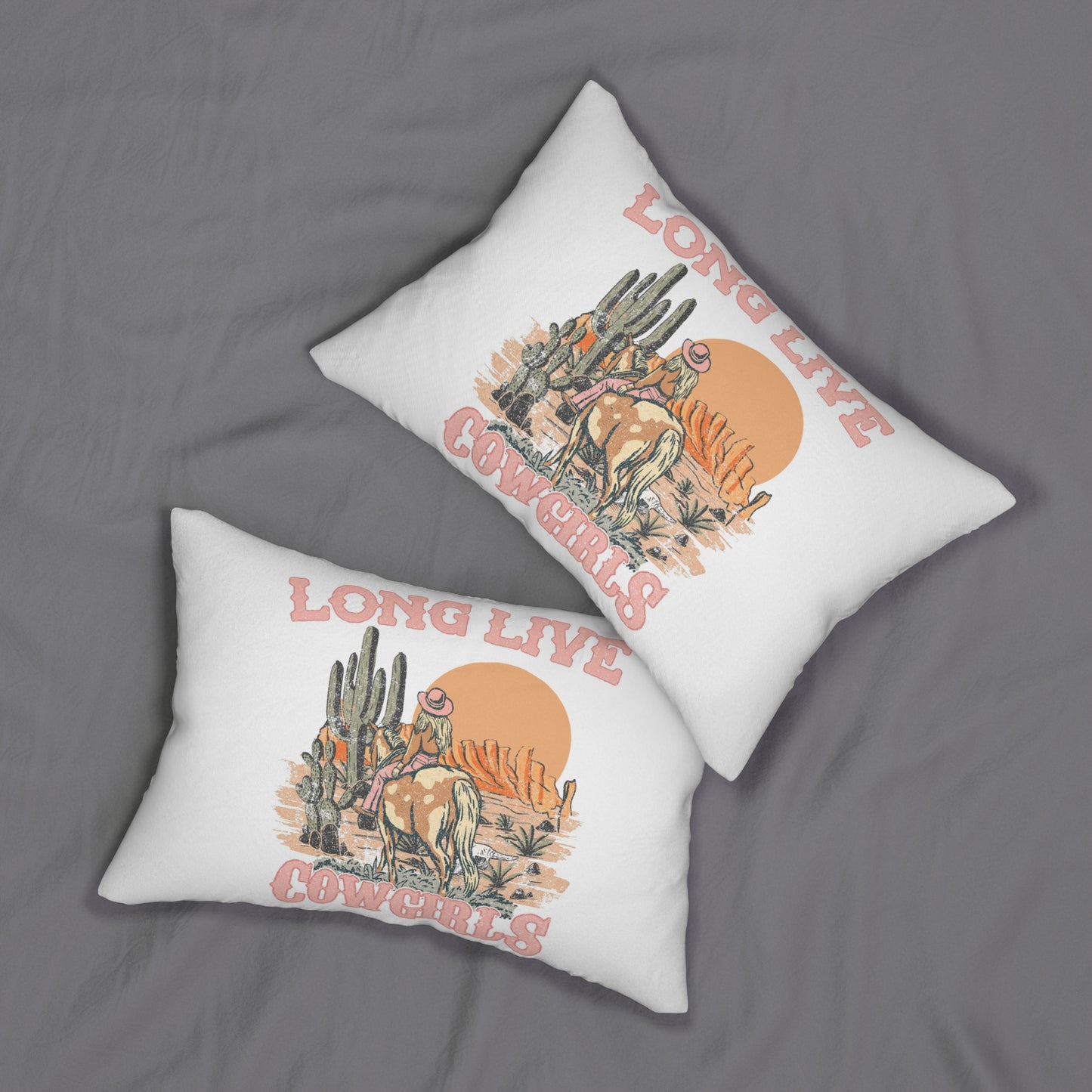 Lumbar Pillow- Long Live Cowgirls