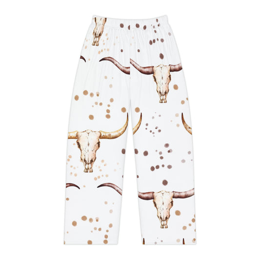 Women's Pajama Pants - Steer Skull