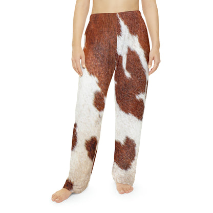 Women's Pajama Pants- Cowprint