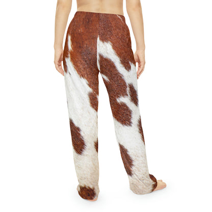 Women's Pajama Pants- Cowprint