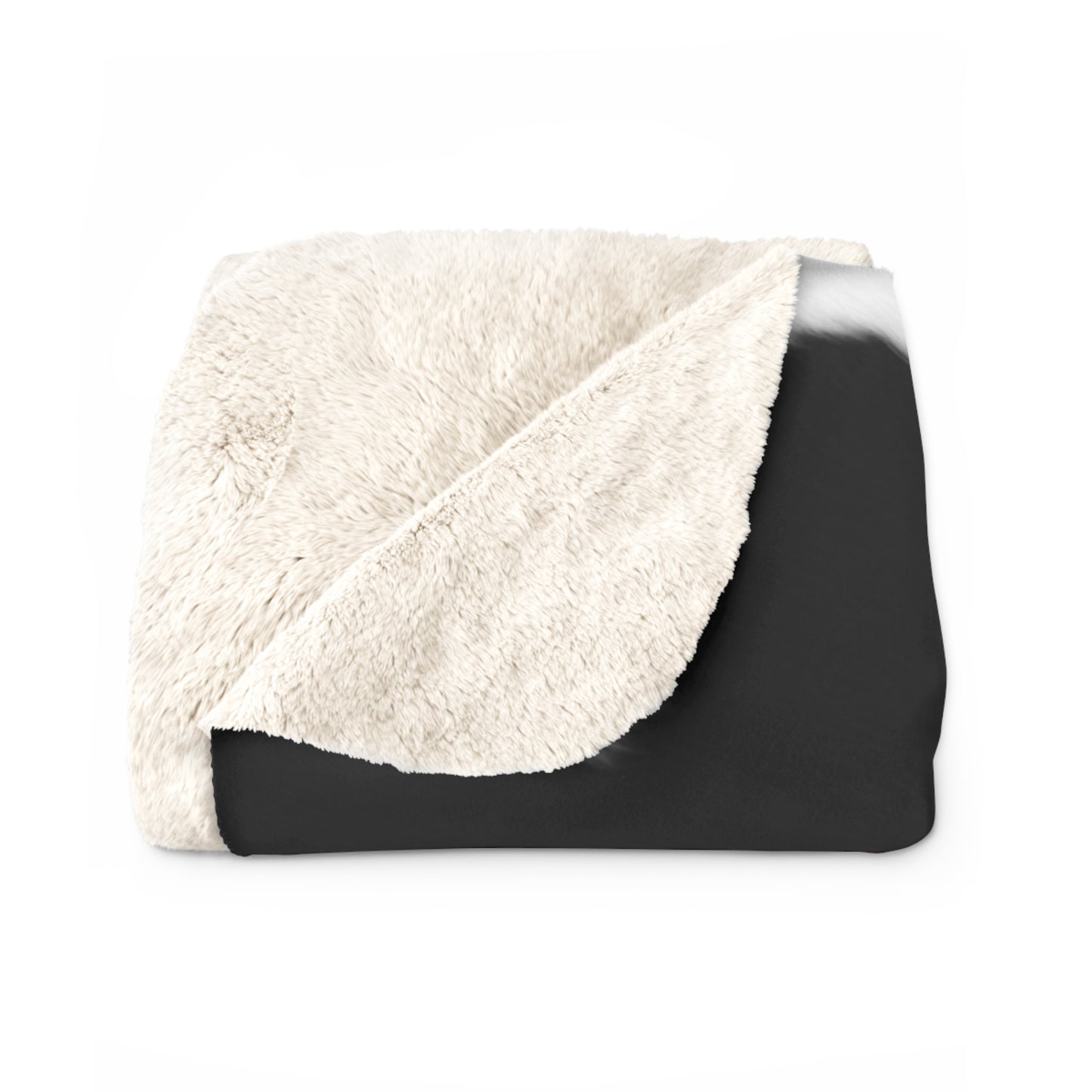 Sherpa Fleece Blanket- Leather Patch Print