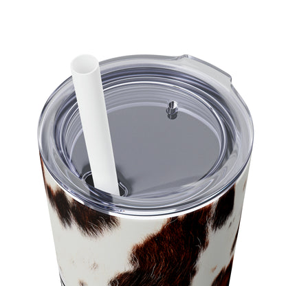 Skinny Tumbler with Straw, 20oz- 3 Barrels, 2 Hearts