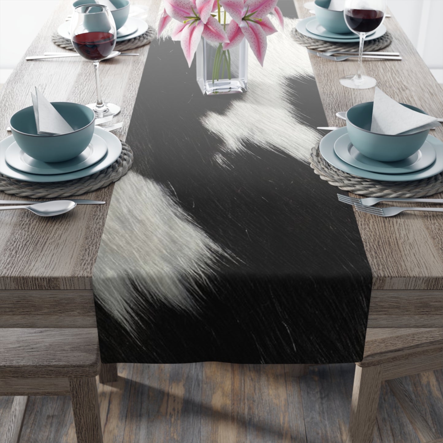 Table Runner - Cowhide Print