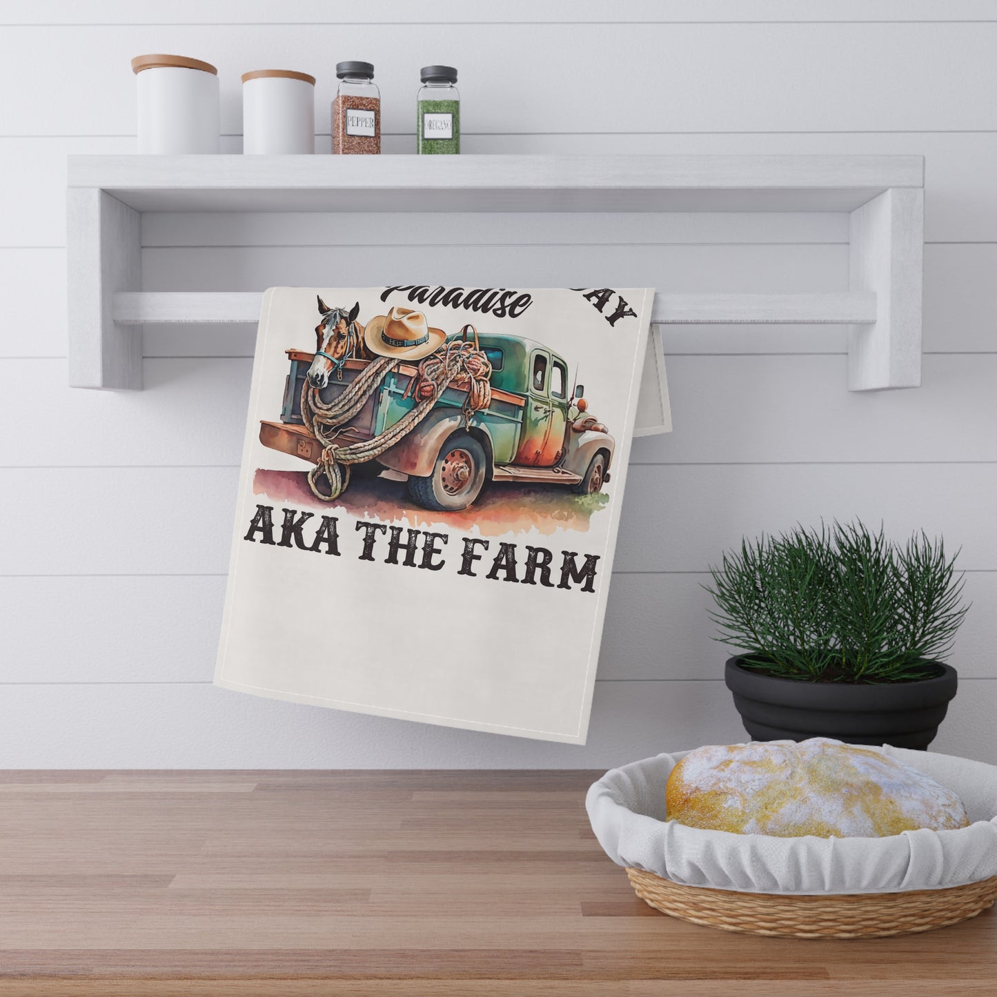 Kitchen Towel- Day at the Farm