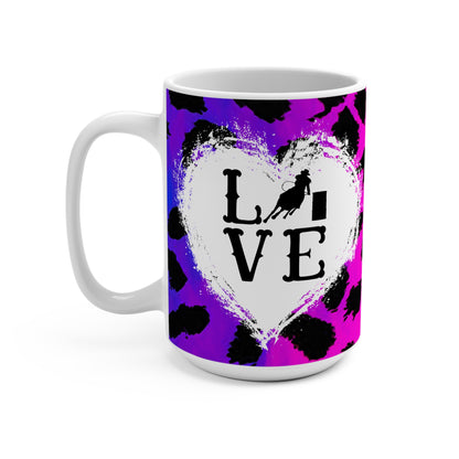 Mug 15oz- Barrel Racer Love on Pink