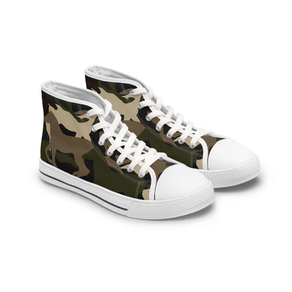 Horse Camo Women's High Top Sneakers