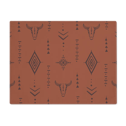 Placemat, 1pc- Brown Western Country