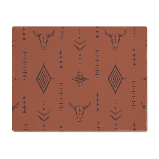 Placemat, 1pc- Brown Western Country