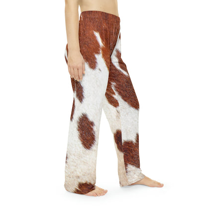 Women's Pajama Pants- Cowprint