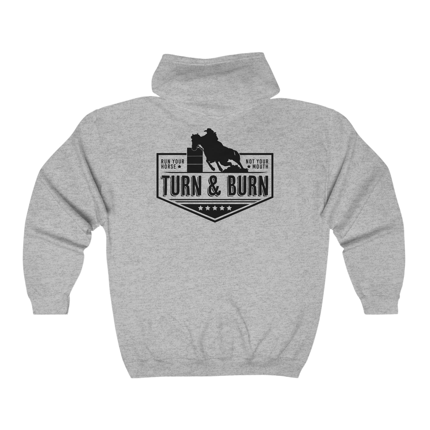 Turn N Burn Full Zip Hooded Sweatshirt