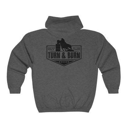 Turn N Burn Full Zip Hooded Sweatshirt