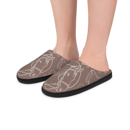 Women's Indoor Slippers- Horses