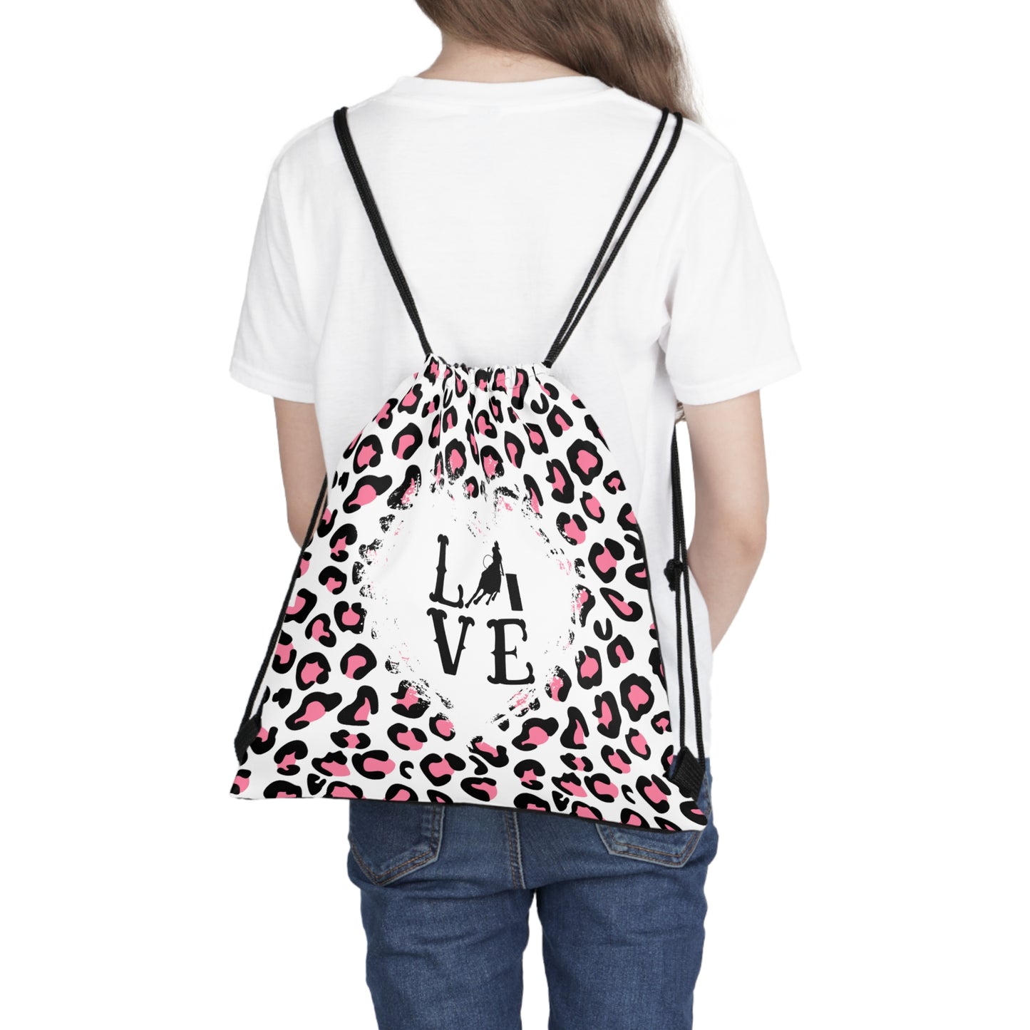 Outdoor Drawstring Bag- Barrel Racing Love