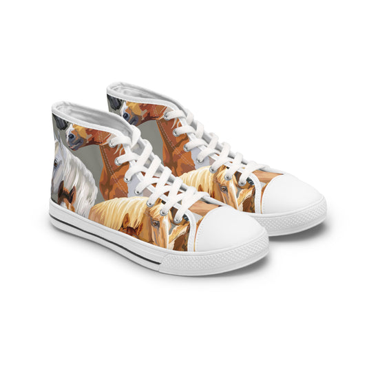 Just Horses Women's High Top Sneakers