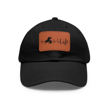 Hat with Leather Patch - Barrel Racer Life