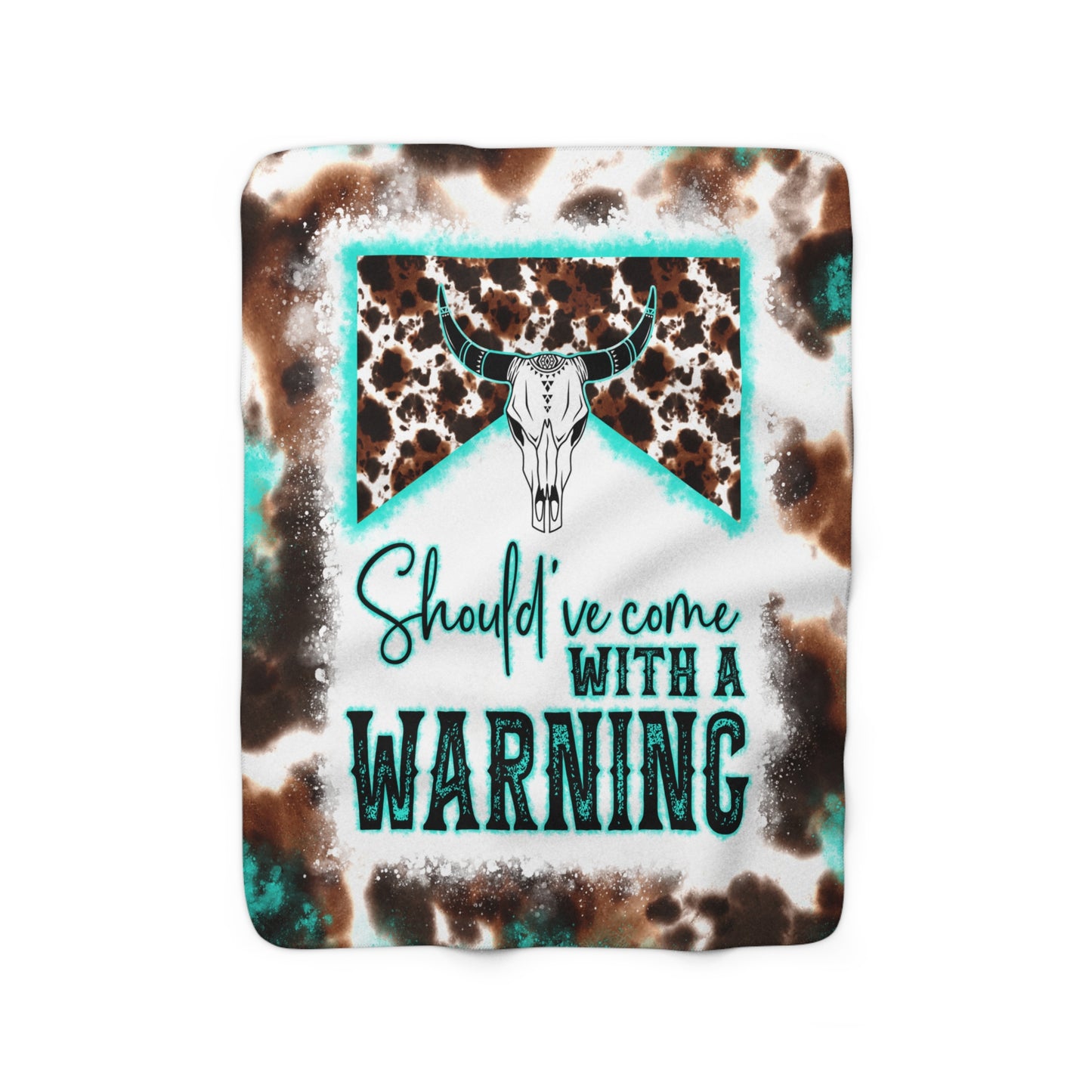 Sherpa Fleece Blanket- Warning Label