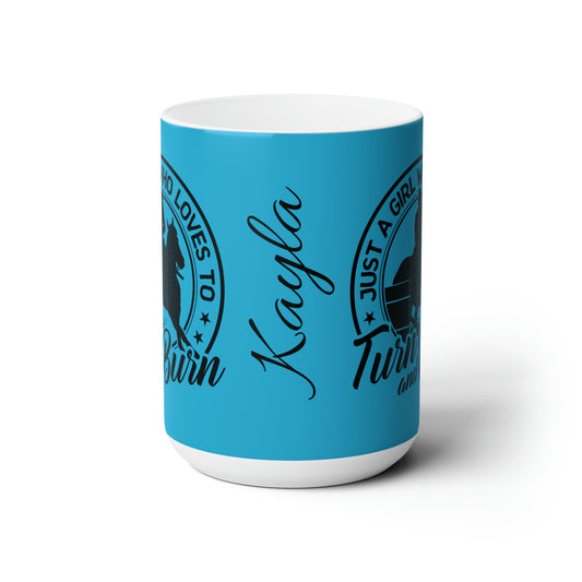 Personalized Ceramic Mug 15oz- Just a Girl