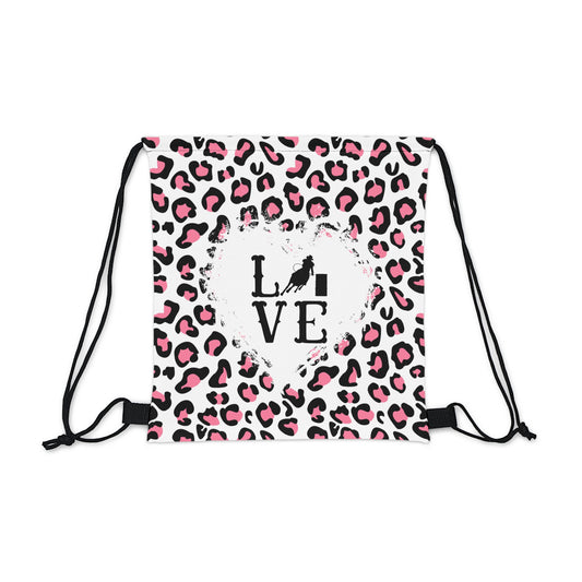 Outdoor Drawstring Bag- Barrel Racing Love