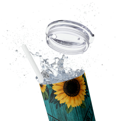 Skinny Tumbler with Straw, 20oz- Ride Like a Girl