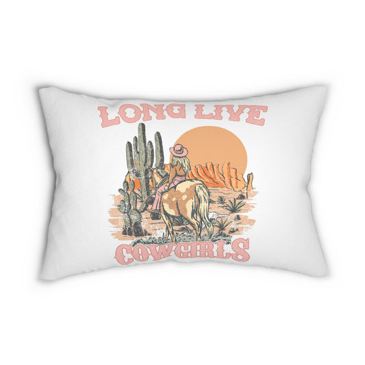 Lumbar Pillow- Long Live Cowgirls