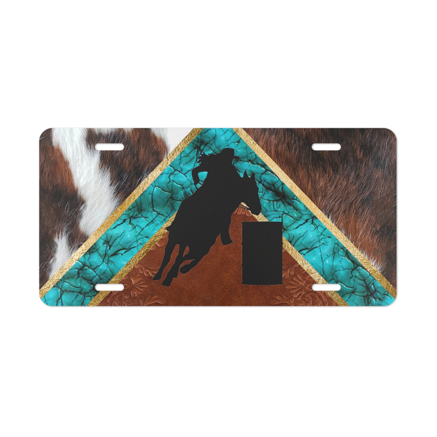 Vanity Plate- Barrel Racer on Western Colors