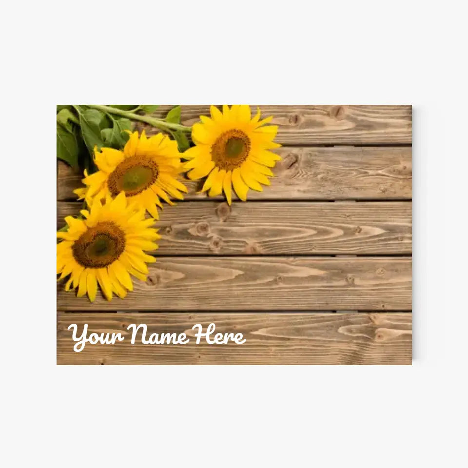 🌻 Personalized Sunflower Woodland Glass Cutting Board: A Rustic Culinary Canvas 🌻