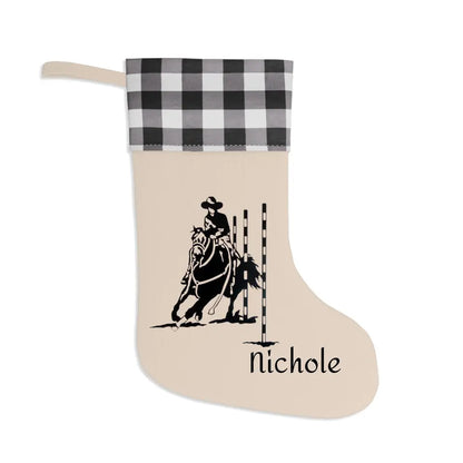 🎄🎁 Personalized Burlap Christmas Stocking: A Western-Themed Holiday Delight! 🎁🎄